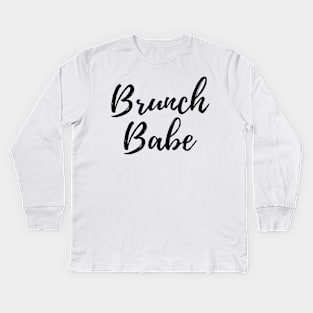 Brunch Babe Kids Long Sleeve T-Shirt